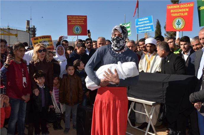 Mardin'de termik santral protestosu