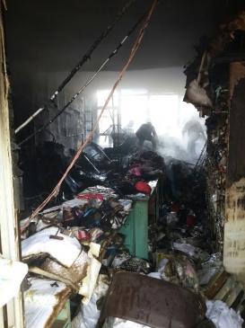 Tuhafiye Dükkanında Yangın