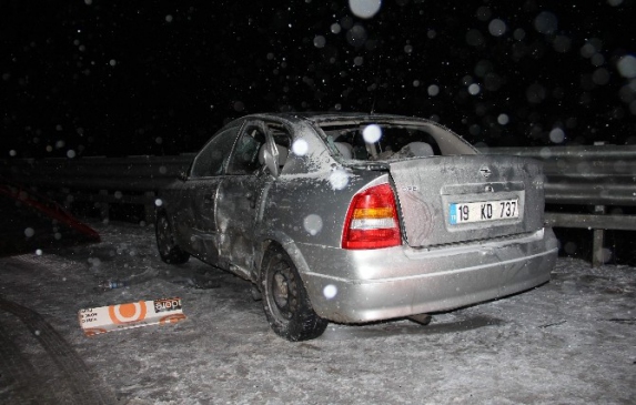 Çorum'da Zincirleme Kaza 2 Yaralı