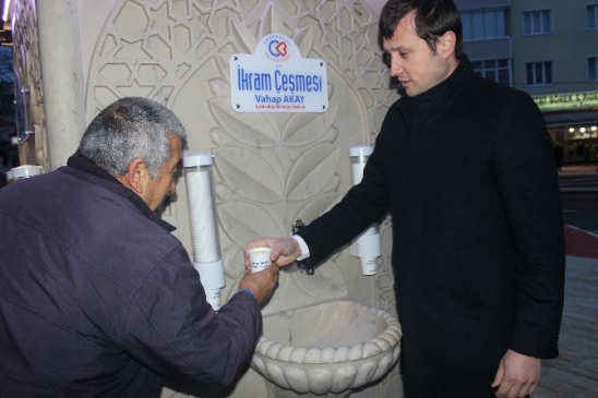 İkram Çeşmesi Çerkezköy'de Akmaya Başladı