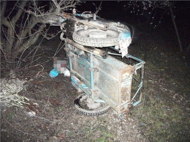 Manisa'da motosikletten düşen sürücü öldü