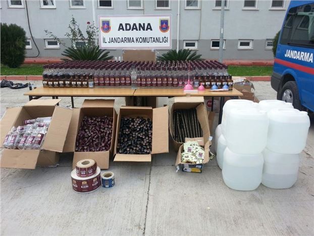 Adana'da sahte içki operasyonu