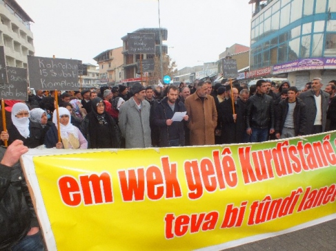 Malazgirt'te 15 Şubat Protestosu