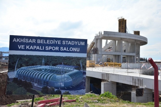 Akhisar Arena'da Çalışmalar Hızla Devam Ediyor