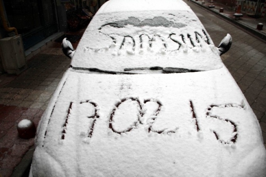 Samsun Beyaza Büründü