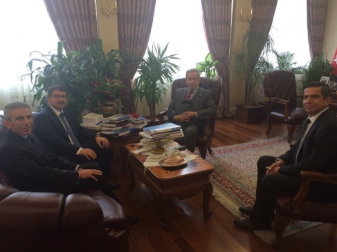 Başkan Çelik Ve Ziraat Odası Yöneticileri Ankara'da Başbakan Yardımcısı Arınç'la Buluştu