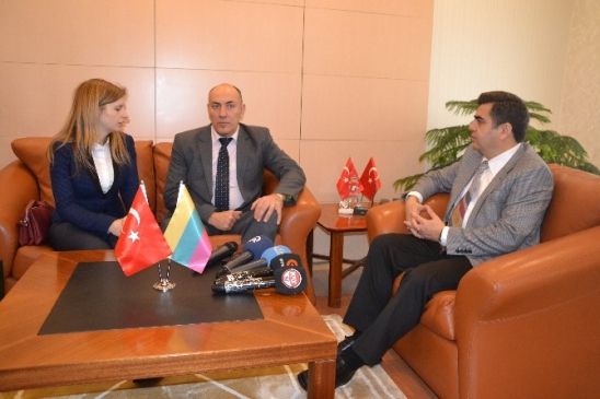 Litvanya Büyükelçisi Kudzmanas'dan Vali Düzgün'e Ziyaret