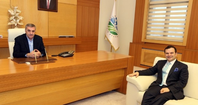 Başkan Toçoğlu Kemal Öztürk'ü Makamında Misafir Etti
