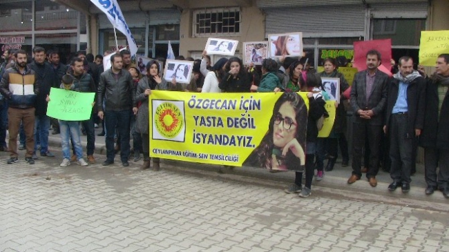 Ceylanpınar'da Kadın Cinayetlerine Tepki