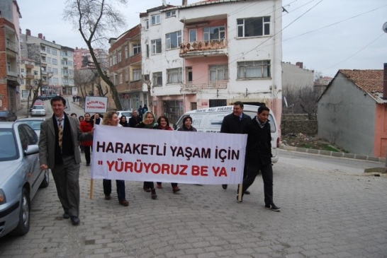 Malkara'da Sağlıklı Yaşam Yürüyüşü Yapıldı
