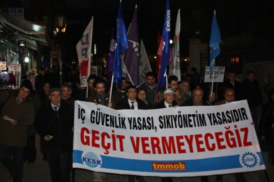 'iç Güvenlik Yasa Tasarısı'na Protesto