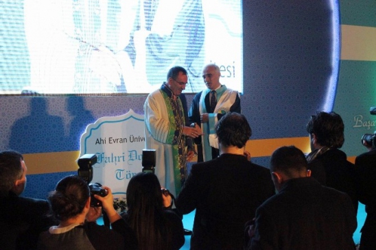 MÜSİAD Genel Başkanına Ahi Evran Üniversitesinde Fahri Doktora Ünvanı Verildi