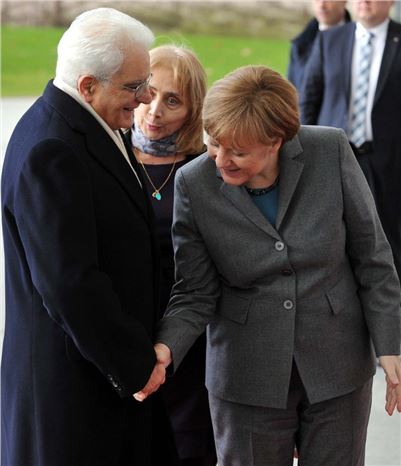 İtalya Cumhurbaşkanı Mattarella - Almanya Başbakanı Merkel