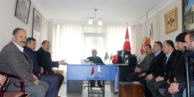 MHP İl Başkanı Burç Gazeteciler Cemiyetini Ziyaret Etti