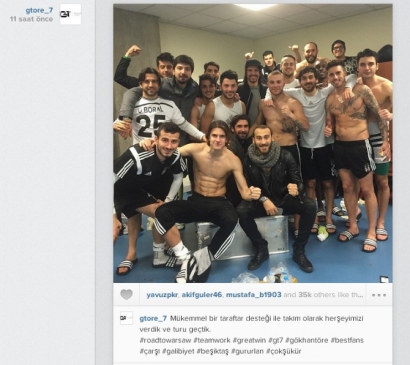 Beşiktaş'ın Zafer Pozu