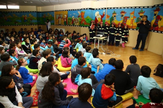 Bilgi Evi Öğrencilerine Yangın Eğitimi