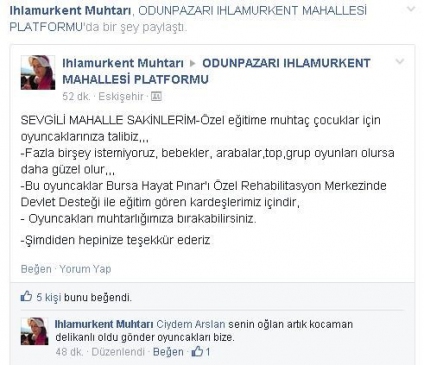 Kadın Muhtardan Örnek Davranış