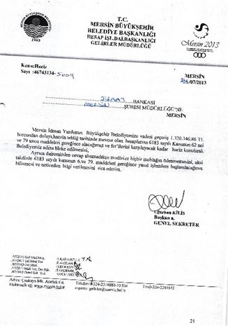 Mersin Büyükşehir Belediyesi'nden Mersin İdmanyurdu Açıklaması