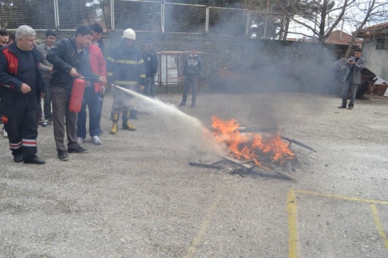Kula'da Yangın Tatbikatı Gerçeği Aratmadı