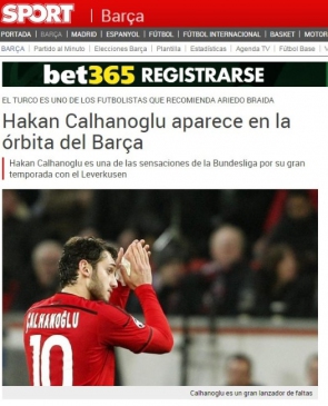 Hakan Barcelona'nın Listesine Girdi