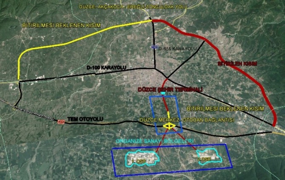 Düzce Otoban Bağlantısında Sona Gelindi