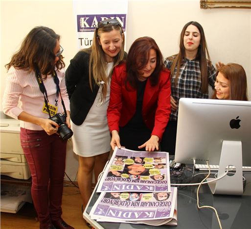 Bu gazete kadına şiddete ''dur'' demek için çıkıyor