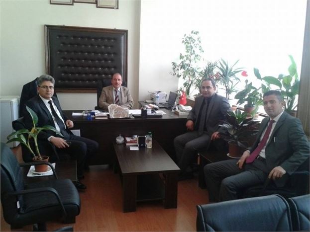 İlçe Milli Eğitim Müdürlerinden Okul Müdürü Küçükkör'e Ziyaret