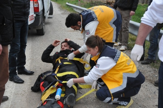 Akçakoca'da Motosiklet Kazası 1 Yaralı