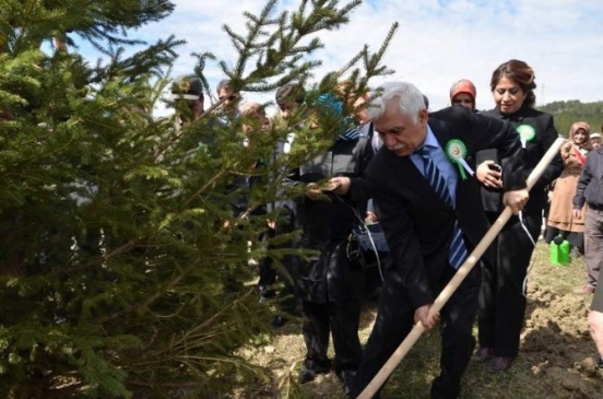 Karabük'te Bereket Ormanı Projesi Kapsamında Fidan Dikim Töreni Düzenlendi