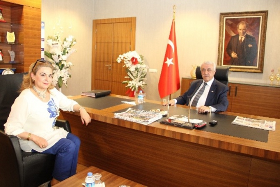 Gaziantep'te Irak Başkonsolosu Taaban Al Bazzaz ile GAİB Görüşmesi