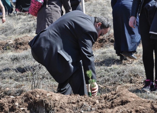 Sivas’ta Gönül Elçileri Projesi Kapsamında 1500 Fidan Toprakla Buluştu