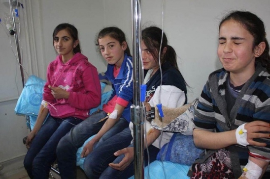 Diyarbakır Lice'de Okulda Yemek Zehirlenmesi Olayında 33 Öğrenci Hastaneye Kaldırıldı