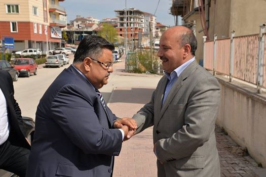 Bilecik'te Başkan Yağcı, Halk Eğitimi Müdürü Tospatlı'yı Ziyaret Etti