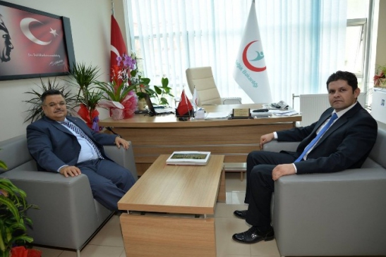 Bilecik'te Başkan Yağcı, Genel Sekreter Öztop'u Ziyaret Etti