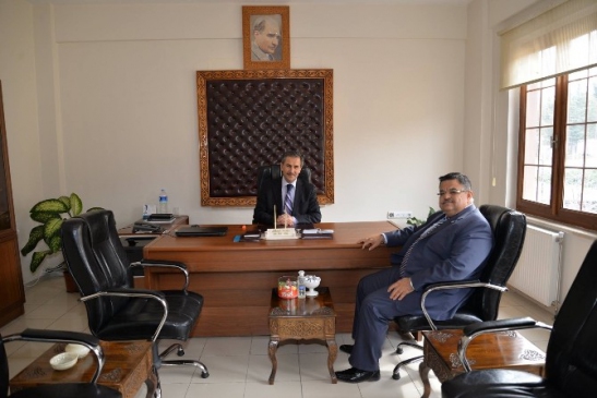 Bilecik'te Başkan Yağcı, El Sanatları Müdürü Arslan'ı Ziyaret Etti