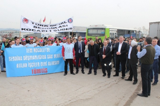Kocaeli Kartepe'de 11 İşçi İçin Destek Eylemi Gerçekleştirildi