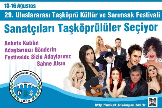 Taşköprü'de 29. Uluslararası Kültür ve Sarımsak Festivali İçin Anket Duyuruldu