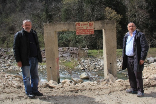 Rize İkizdere'de Şehit Şenol Yazıcı Anısına Yapılan Köprü Patlatmalar Nedeniyle Tahrip Oldu