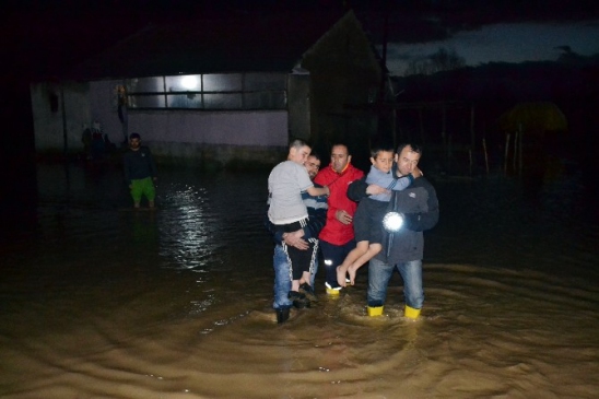 Muş Merkez'de Yaşanan Şiddetli Yağış Sonrası Sel Olayı