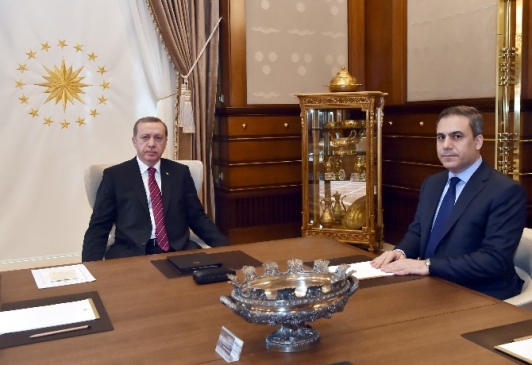 Cumhurbaşkanı Erdoğan, MİT Müsteşarı Hakan Fidan ile Görüştü