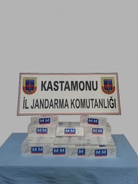 Kastamonu Tosya'da Jandarma, 710 Paket Kaçak Sigara Buldu
