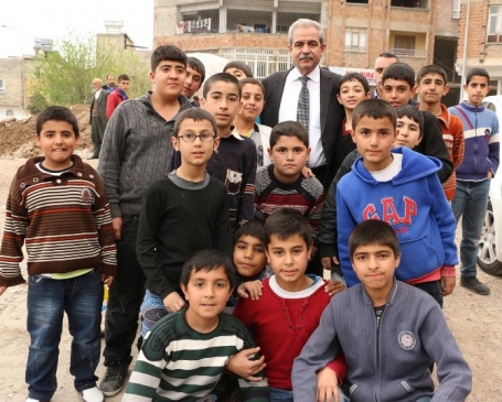 Haliliye'de Süleymaniye Mahallesi'nde Başkan Demirkol İncelemelerde Bulundu