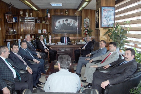 Zonguldak'ta TTK Genel Müdürü İnan, GMİS Başkanı Demirci'yi Ziyaret Etti