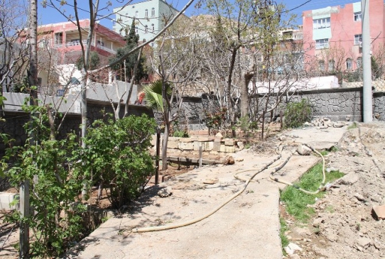 Mardin Artuklu'da Ensar Mahallesi'nde Park Yapım Çalışmaları Başladı