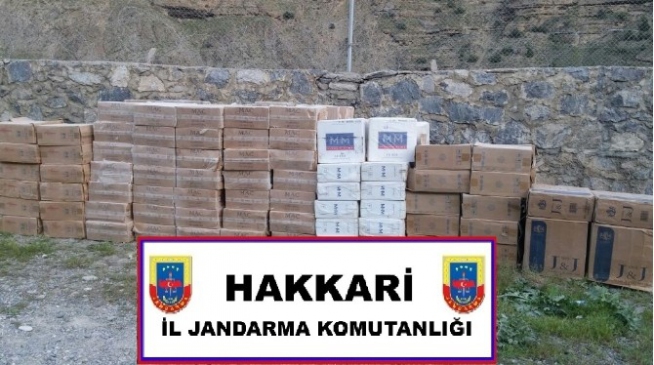 Hakkari Merkez'de Yapılan Operasyonda 129 Bin 200 Paket Kaçak Sigara Bulundu