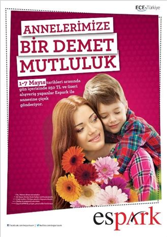 Espark Alışveriş Merkezi, Anneler Günü için özel bir hediye kampanyası başlattı.