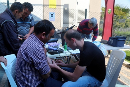 Erdemli'de Tüm Çalışanların Sağlık Kontrolleri Yapılıyor