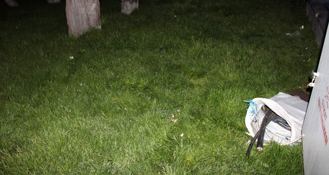 Kayseri Seyyid Burhaneddin Mezarlığı'nda Çalınan Elektrik Kabloları Ele Geçirildi