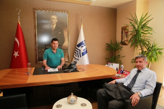 Doğru Yol Partisi Muğla 1. Sıra Adayı Erkan Deniz, Bodrum'da Başkan Kocadon'u Ziyaret Etti