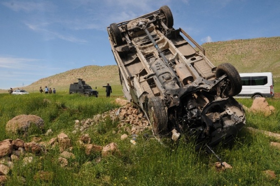 Batman Merkez'de Gerçekleşen Trafik Kazasında 1 Kişi Yaralandı
